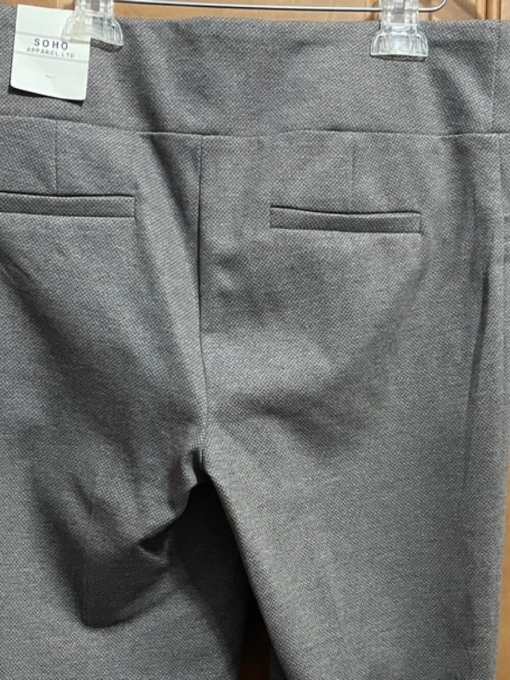 NWT Soho Apparel LTD Pull On Women's Gray Dress Pants Size M - Picture 4 of 8